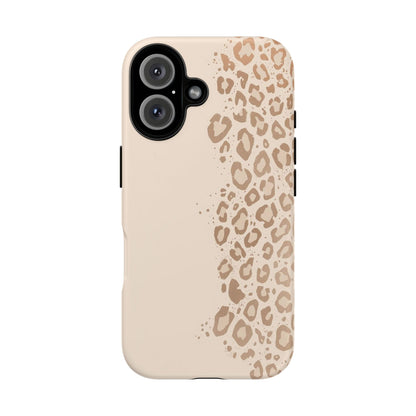 Phone Case – Beige Leopard Print Protective Cover