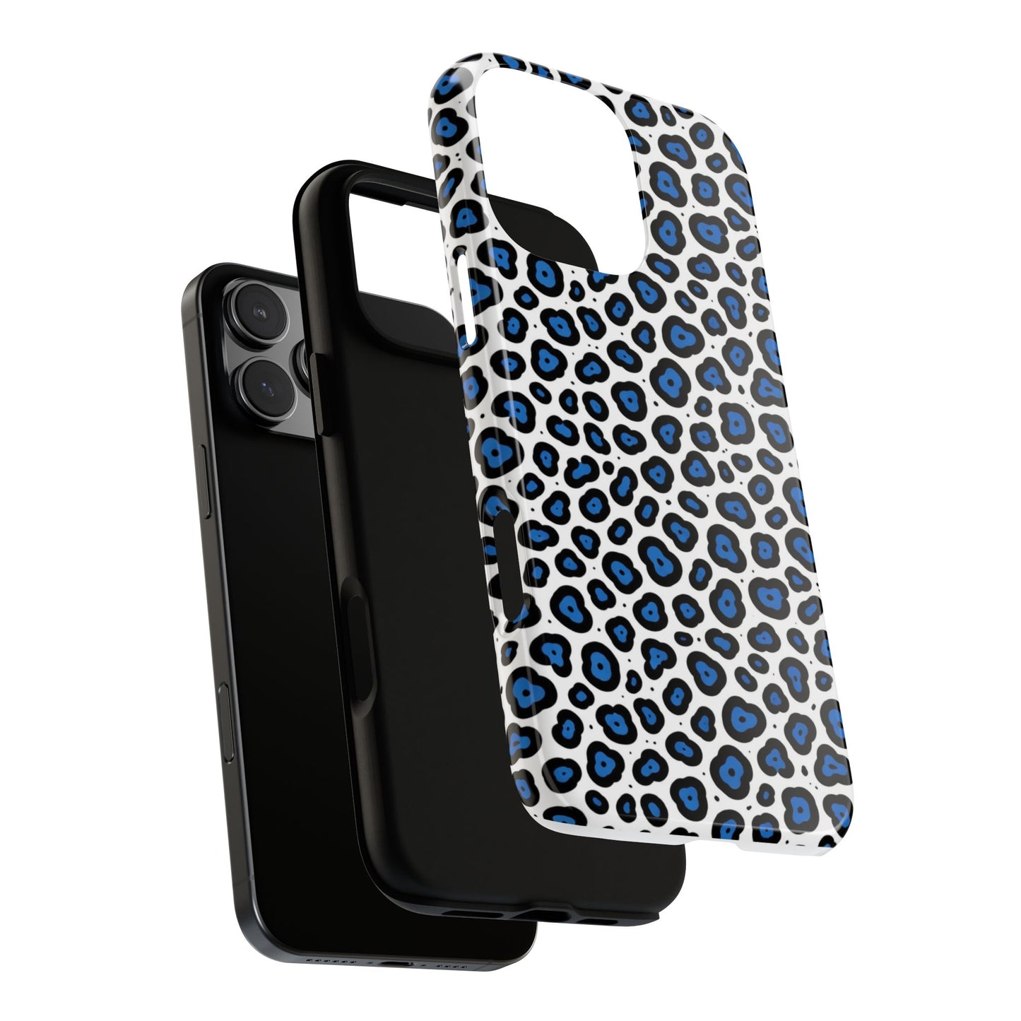 Blue Leopard Print Phone Case – Tough Protective Cover