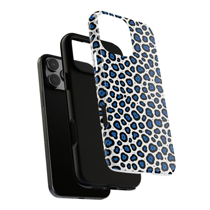 Blue Leopard Print Phone Case – Tough Protective Cover