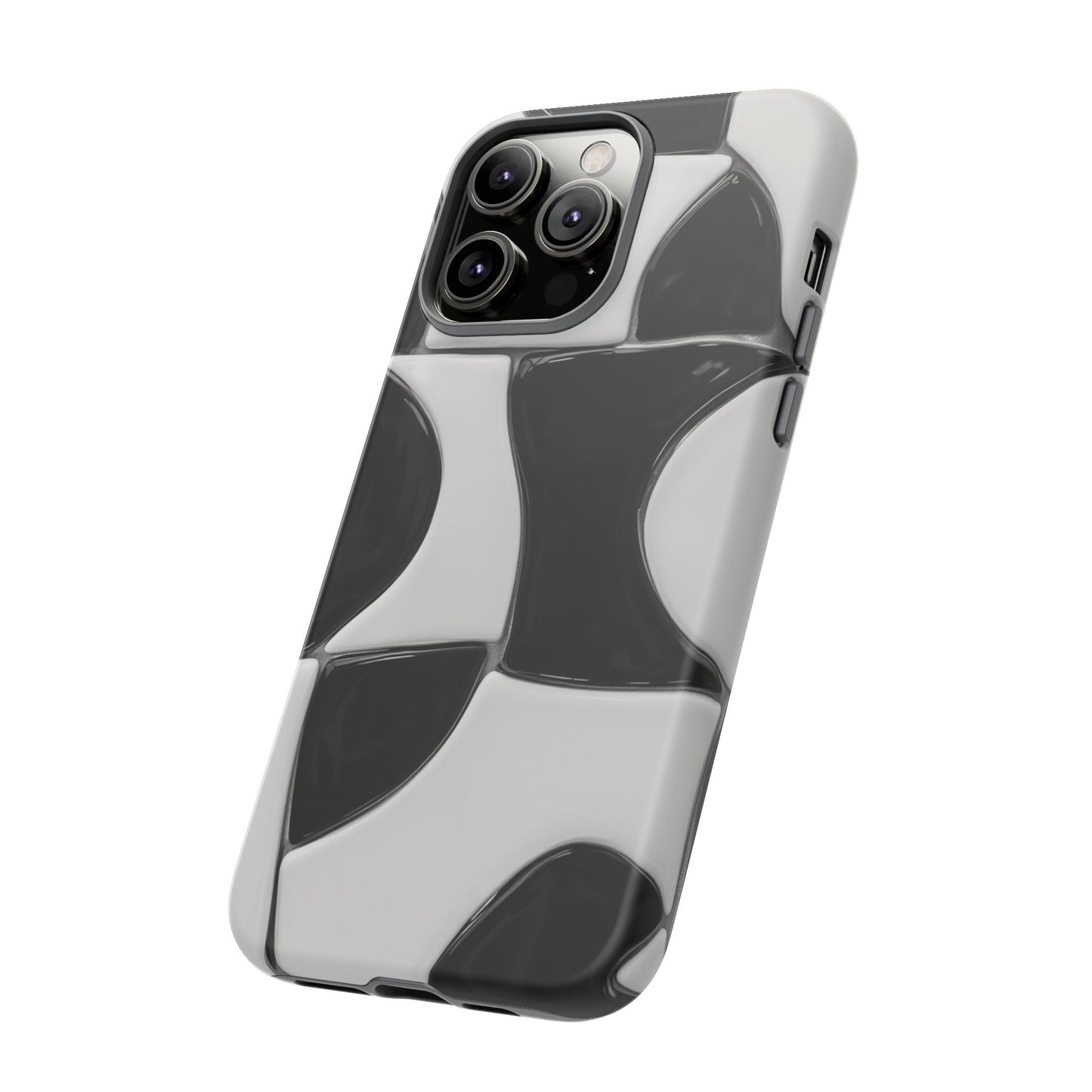 Black & White Abstract Pattern Tough Phone Case