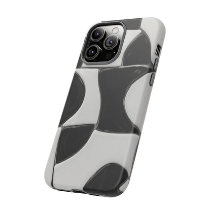 Black & White Abstract Pattern Tough Phone Case