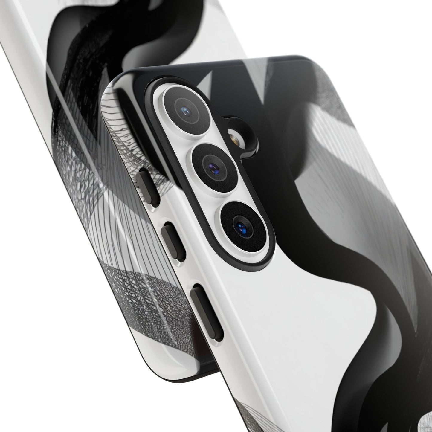 Phone Case — Monochrome Abstract Protective Cover
