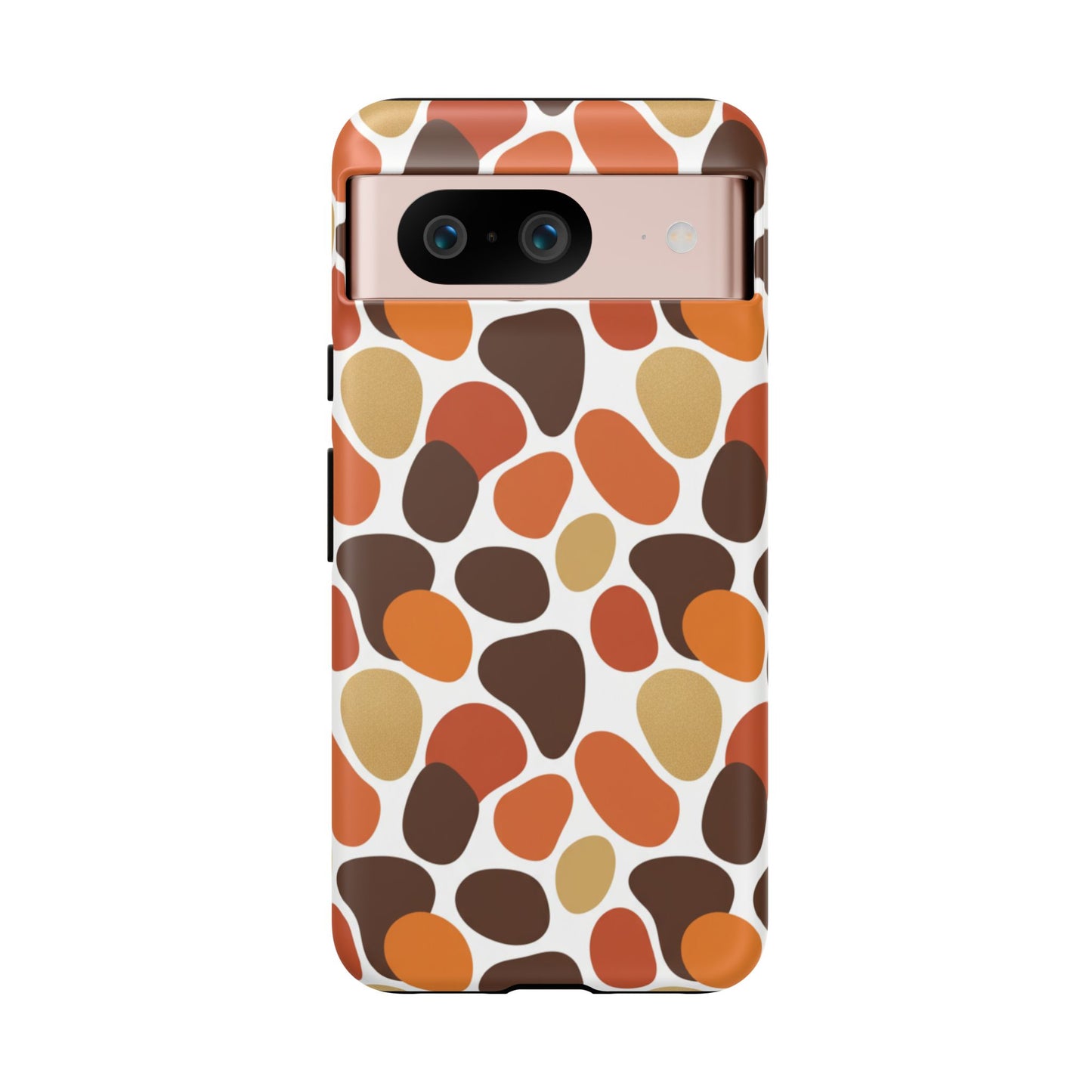 Phone Case — Retro Pebble Pattern in Warm Autumn Colors