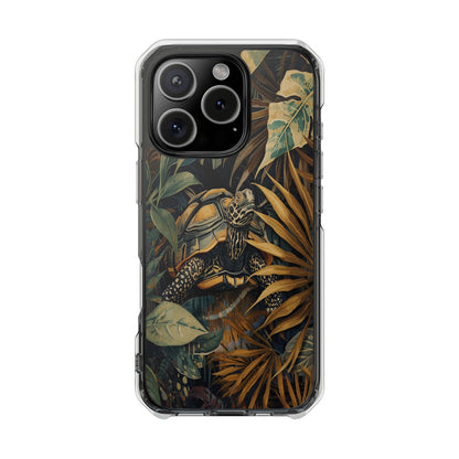 Turtle Jungle Magnetic Clear Phone Case