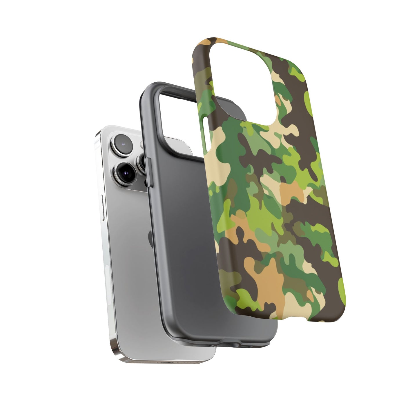 Camouflage Tough Phone Case — Military Camo Protective Cover