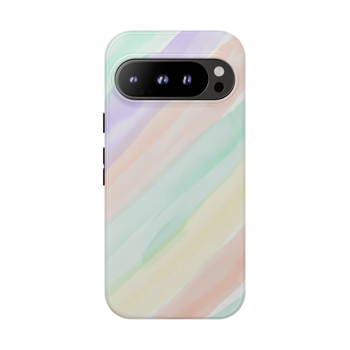 Pastel Watercolor Stripe Tough Phone Case