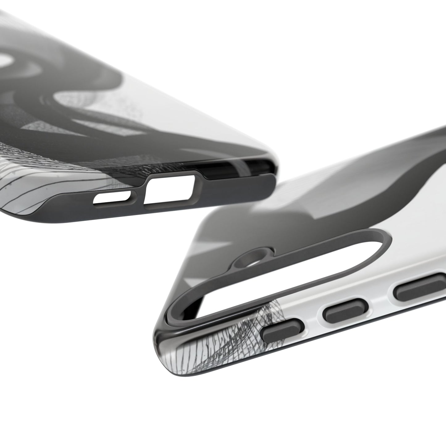 Phone Case — Monochrome Abstract Protective Cover