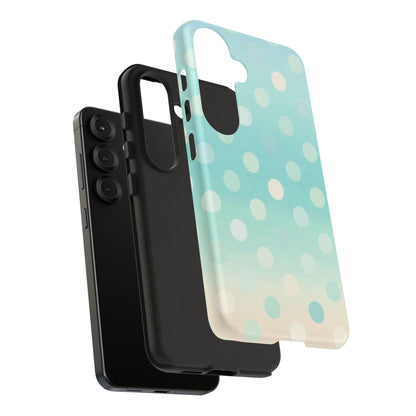 Abstract Palm Tough Phone Case — Minimal Coastal Blue Protective Cover