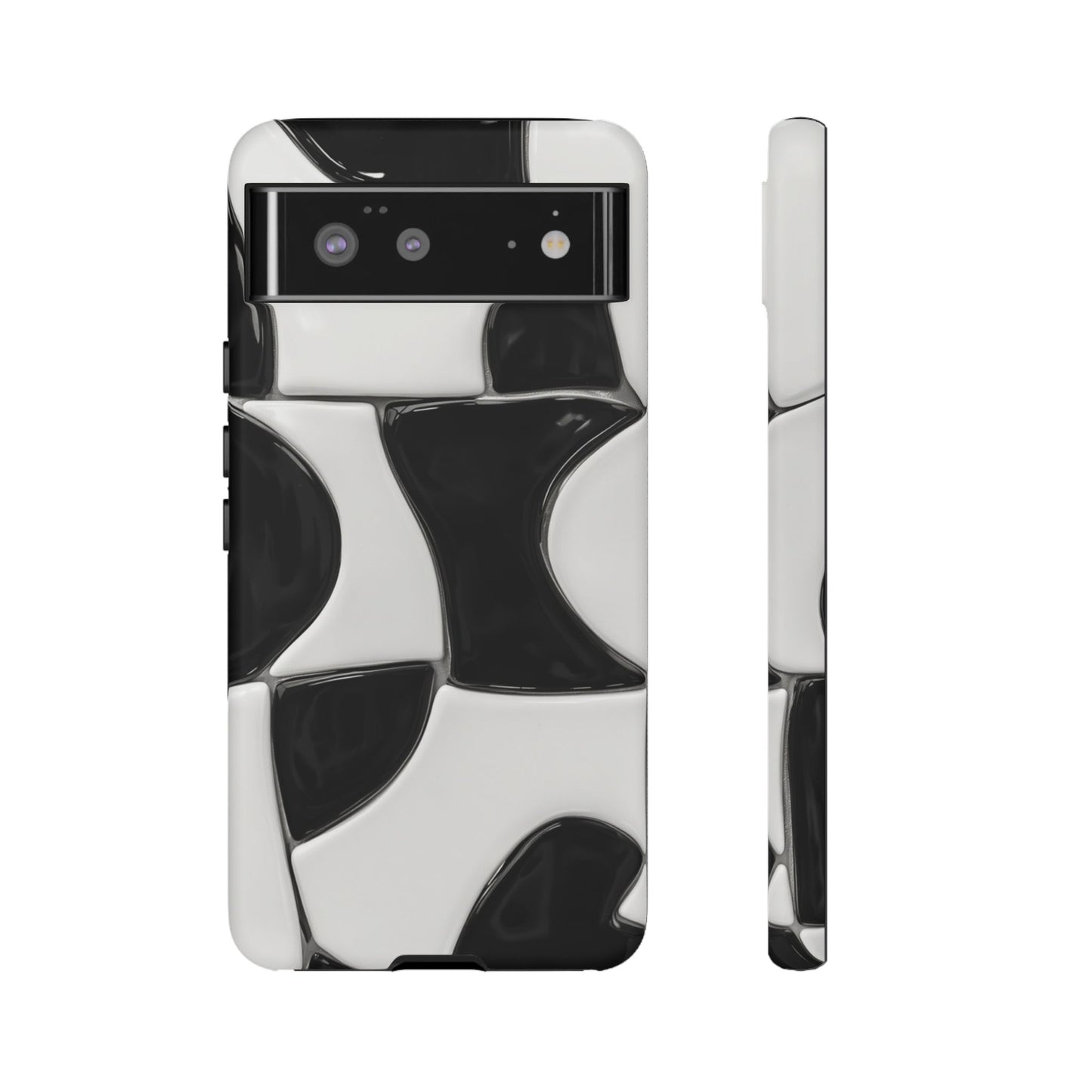 Black & White Abstract Pattern Tough Phone Case