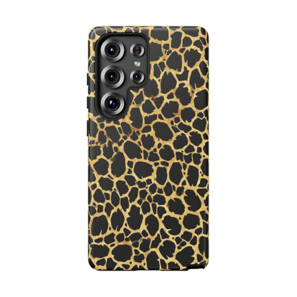 Giraffe Print Tough Phone Case — Durable Leopard-Style Protective Cover