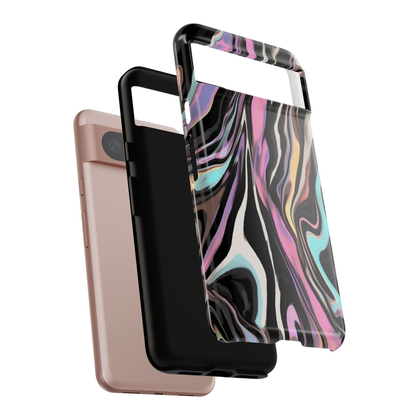 Abstract Marble Tough Phone Case — Pastel Swirl Protective Cover