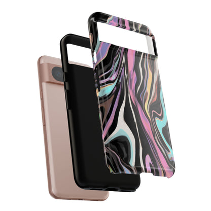 Abstract Marble Tough Phone Case — Pastel Swirl Protective Cover