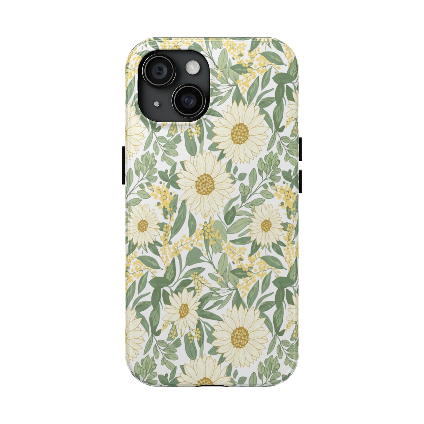 Daisy Meadow Tough Phone Case — Floral Protective Phone Cover