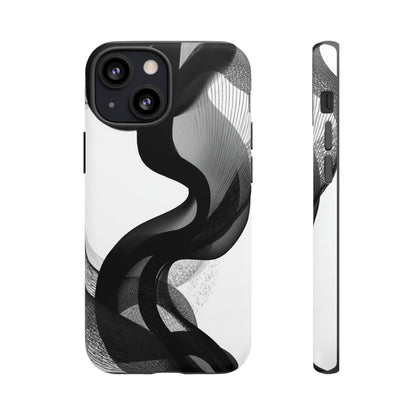 Phone Case — Monochrome Abstract Protective Cover