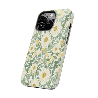 Daisy Meadow Tough Phone Case — Floral Protective Phone Cover