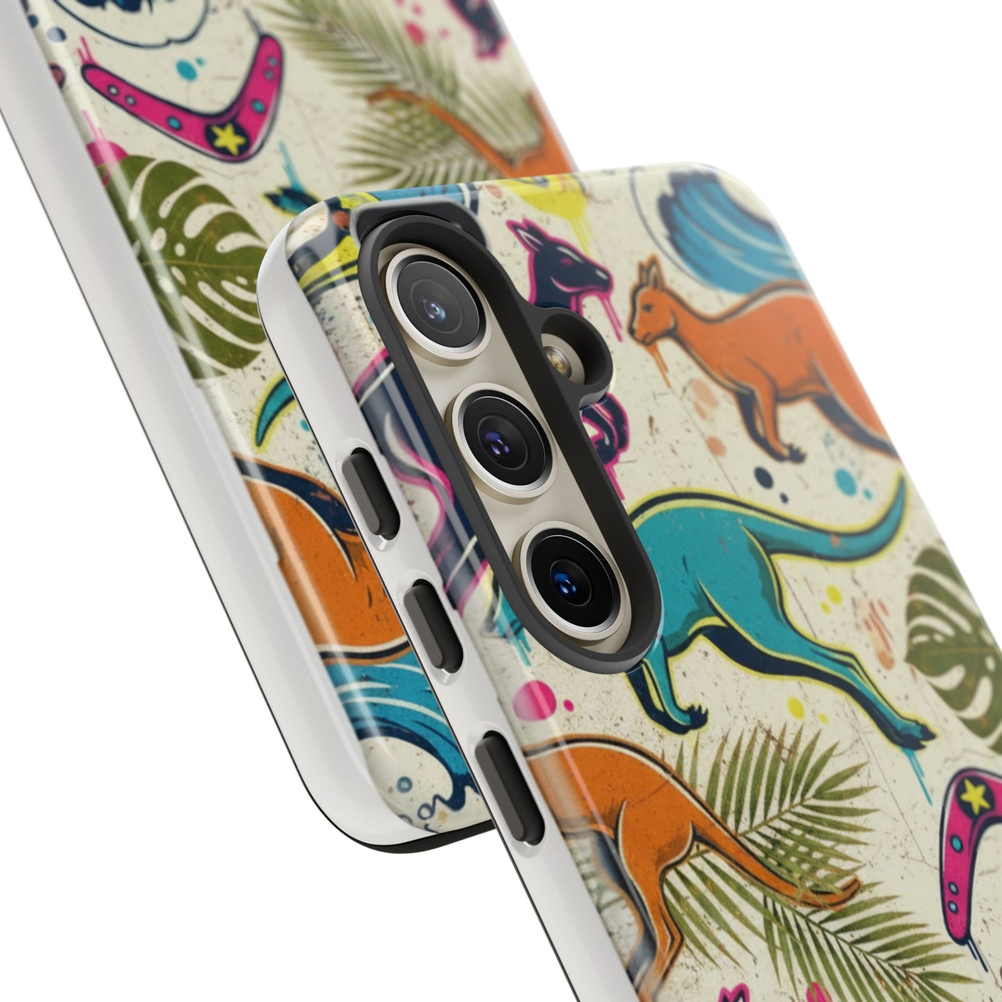 Tough Cases — Colorful Surfing Kangaroo Phone Case