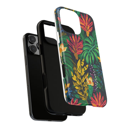 Tropical Floral Phone Case — Vibrant Jungle Leaf Protective Cover