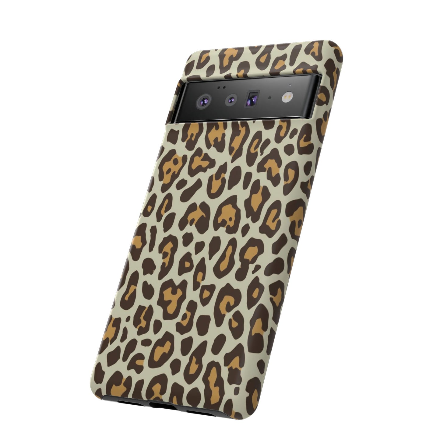 Leopard Print Tough Phone Case — Durable Protective Animal Print Case