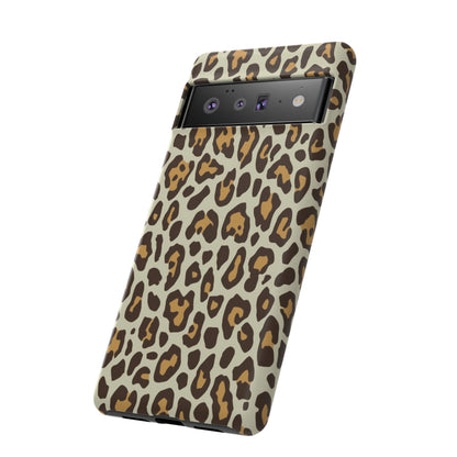 Leopard Print Tough Phone Case — Durable Protective Animal Print Case