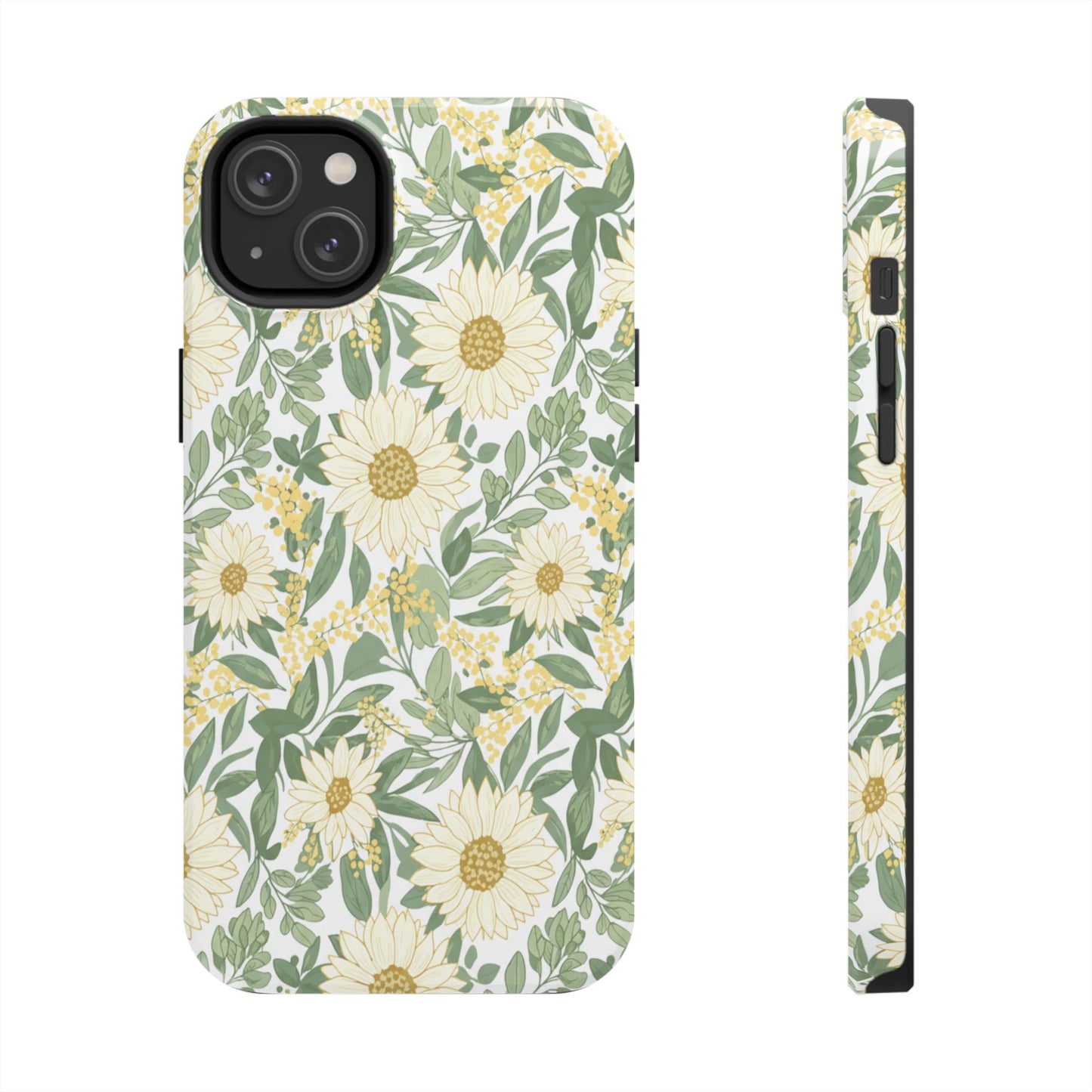 Daisy Meadow Tough Phone Case — Floral Protective Phone Cover