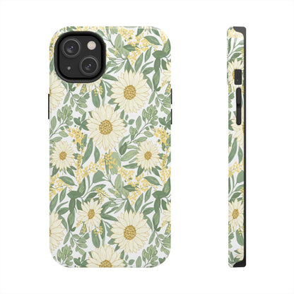 Daisy Meadow Tough Phone Case — Floral Protective Phone Cover