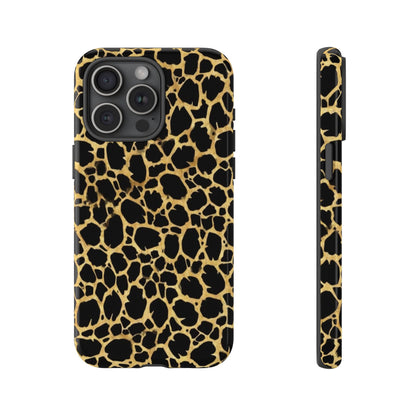 Giraffe Print Tough Phone Case — Durable Leopard-Style Protective Cover