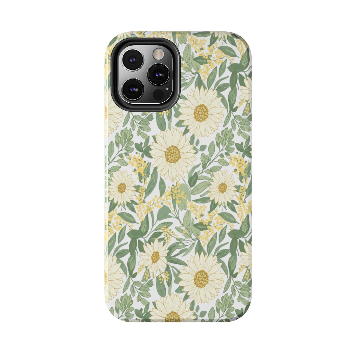 Daisy Meadow Tough Phone Case — Floral Protective Phone Cover