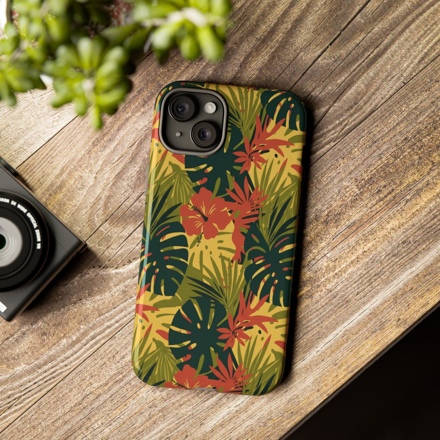 Tropical Hibiscus Phone Case — Durable Floral iPhone Protection