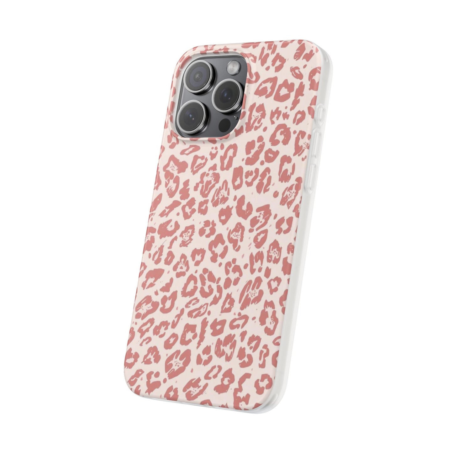 Pink Leopard Print Phone Case – Slim Flexible Protective Cover