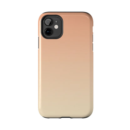 Gradient Tough Phone Case — Peach Ombre Protective Cover