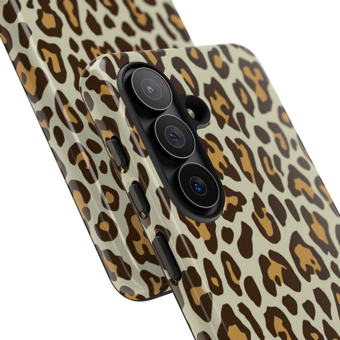 Leopard Print Tough Phone Case — Durable Protective Animal Print Case