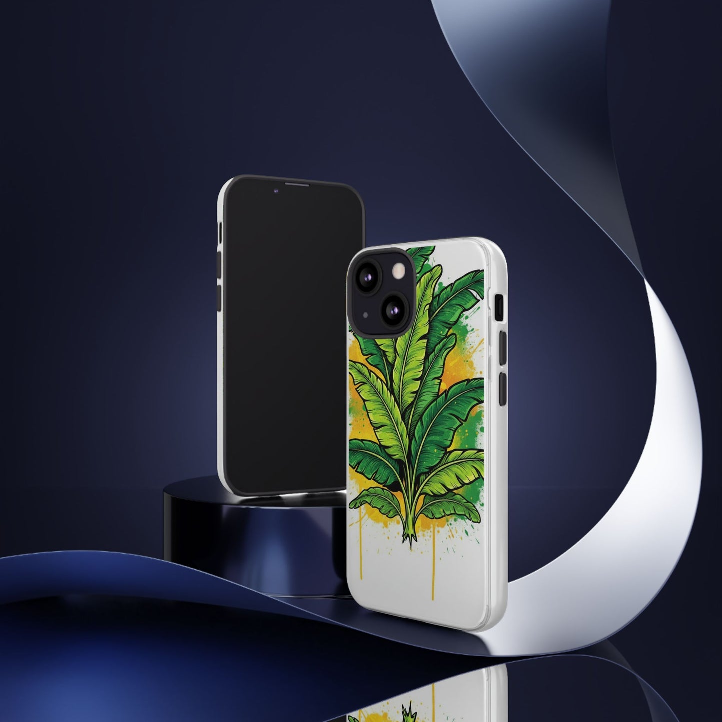 Tropical Banana Leaf Phone Case — Vibrant Green Plant Protector