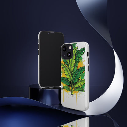 Tropical Banana Leaf Phone Case — Vibrant Green Plant Protector