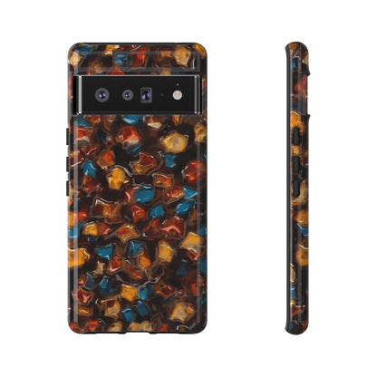 Phone Case - Amber Tortoiseshell Mosaic Protective Cover