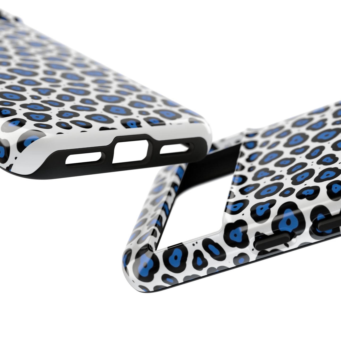 Blue Leopard Print Phone Case – Tough Protective Cover