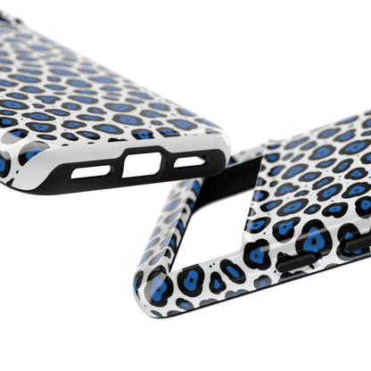 Blue Leopard Print Phone Case – Tough Protective Cover