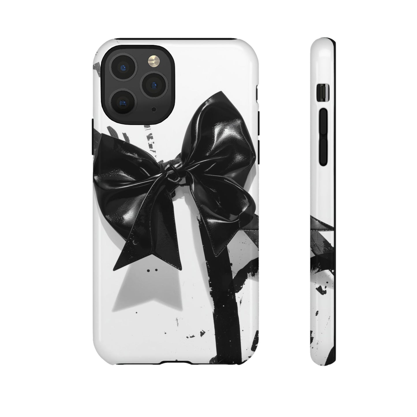 Phone Case — Black Bow Graphic Protective Cover