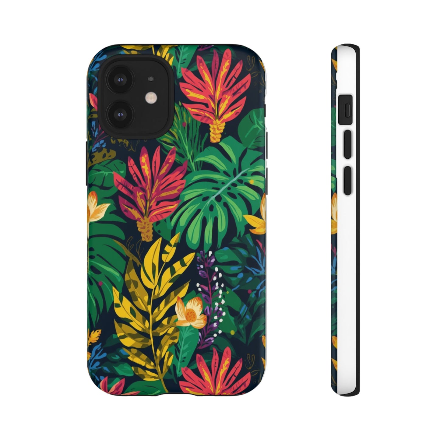 Tropical Floral Phone Case — Vibrant Jungle Leaf Protective Cover