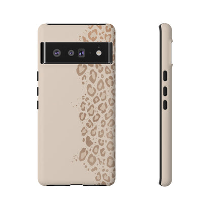 Phone Case – Beige Leopard Print Protective Cover