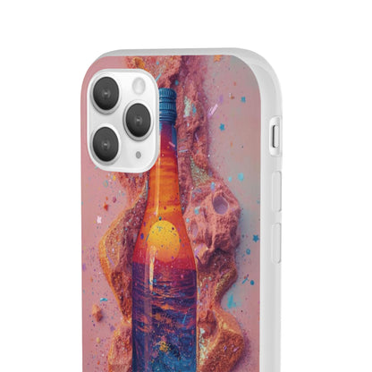 Phone Case — Surreal Sunset Bottle Art Flexible Protective Cover