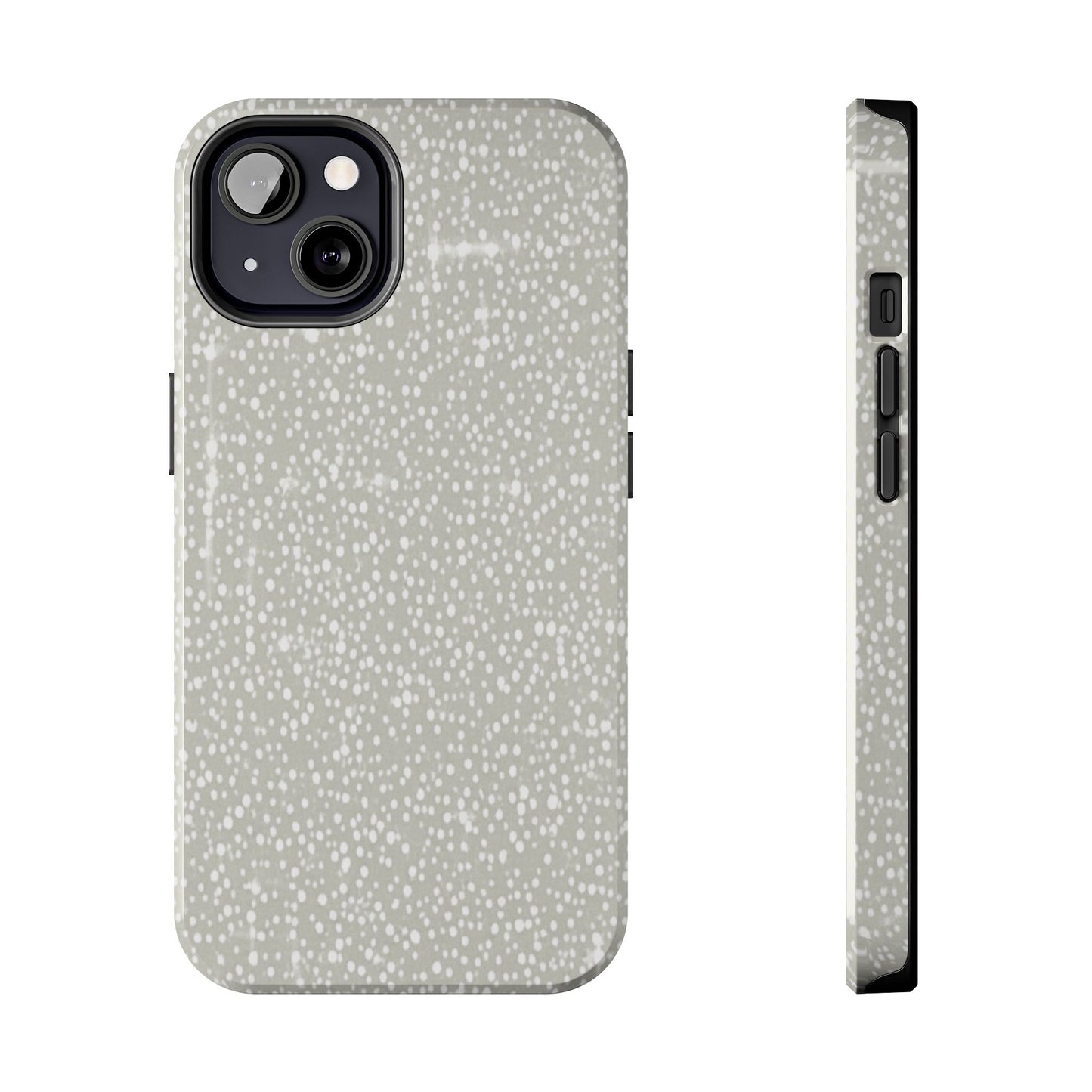 Speckled Gray Tough Phone Case — Protective Shockproof iPhone Cover
