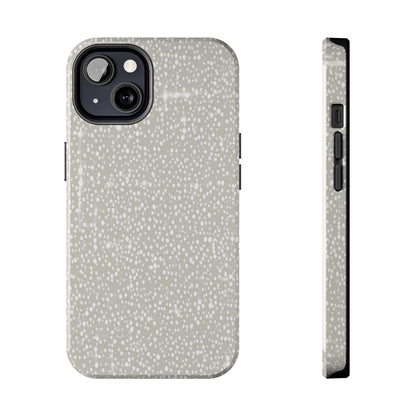 Speckled Gray Tough Phone Case — Protective Shockproof iPhone Cover