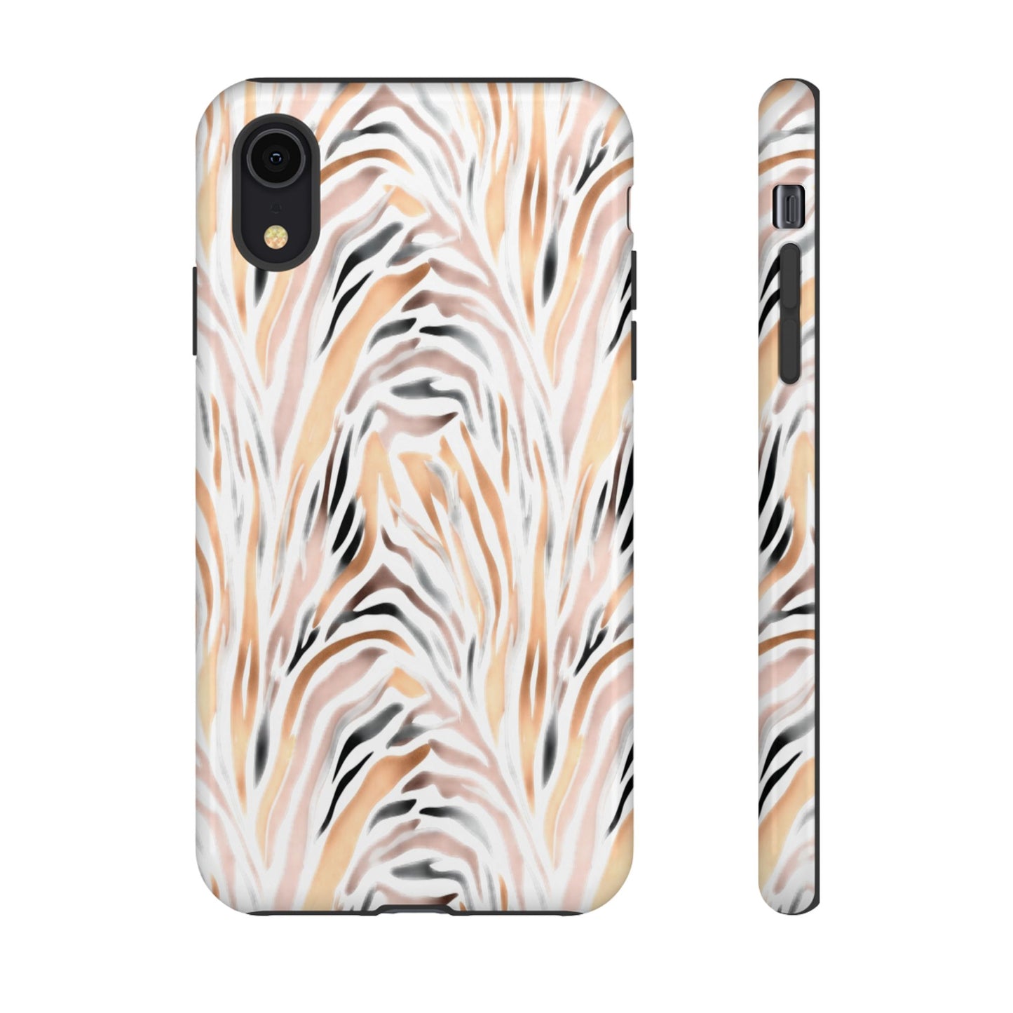 Tough Case — Neutral Watercolor Tiger Stripe Phone Case