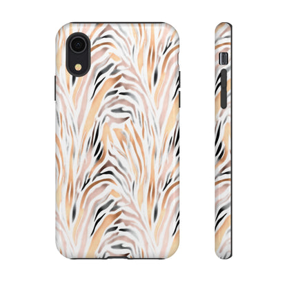 Tough Case — Neutral Watercolor Tiger Stripe Phone Case