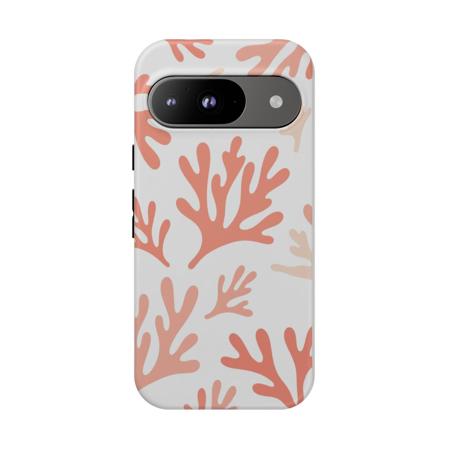 Coral Reef Pattern Tough Phone Case — Pink Beachy Protective Cover