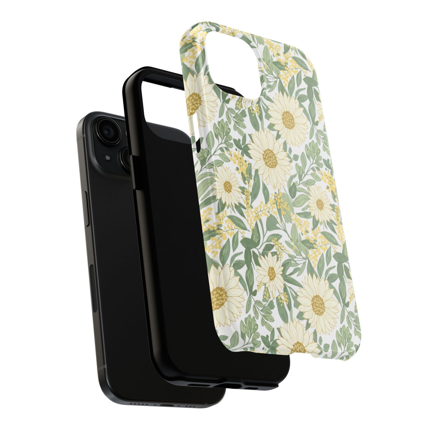 Daisy Meadow Tough Phone Case — Floral Protective Phone Cover