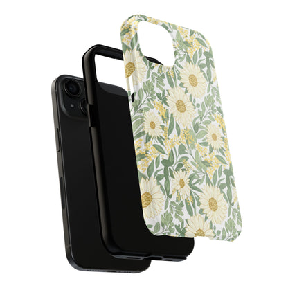 Daisy Meadow Tough Phone Case — Floral Protective Phone Cover