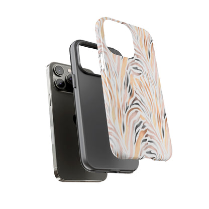 Tough Case — Neutral Watercolor Tiger Stripe Phone Case