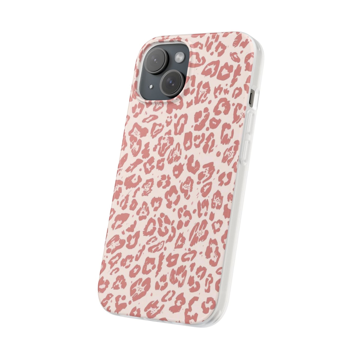 Pink Leopard Print Phone Case – Slim Flexible Protective Cover