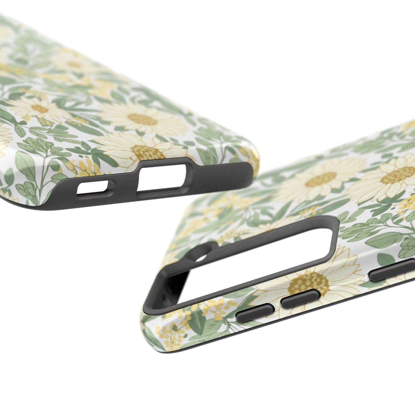 Daisy Meadow Tough Phone Case — Floral Protective Phone Cover
